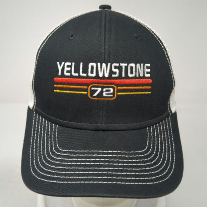 Ouray Trucker Hat Black One Size Yellowstone National Park YNP Mesh Snapback