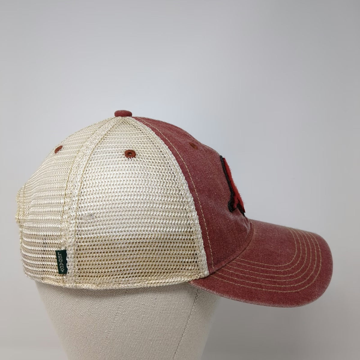 Arkansas Razorbacks NCAA Legacy Trucker Hat Red One Size Mesh Back Snapback Hogs