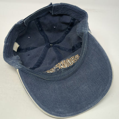 Baseball Cap Blue One Size Bronx Zoo Embroidered Denim Strapback Hat Souvenir