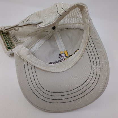 Radio Boise 89.9 FM Strapback Trucker Hat Tan OS Adjustable Mesh Back Bretmor