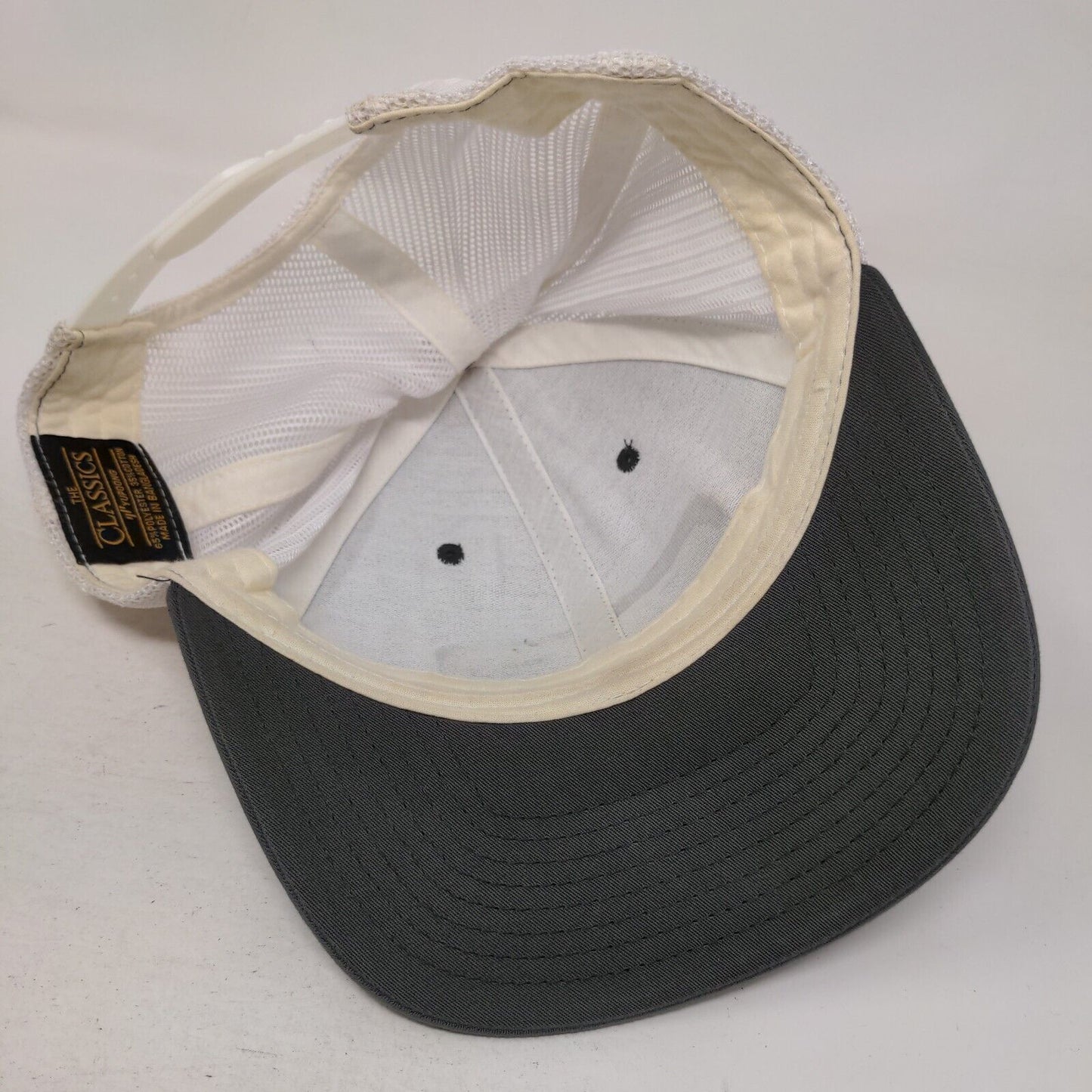 Adams Fly Co. MMXVII Snapback Mesh Back Trucker Hat Gray Colorblock