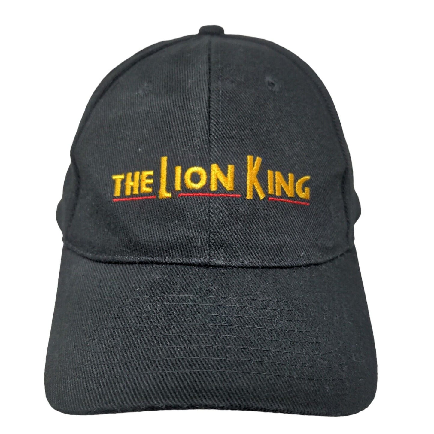 The Lion King Broadway Musical Slideback Hat Black One Size Embroidered Disney
