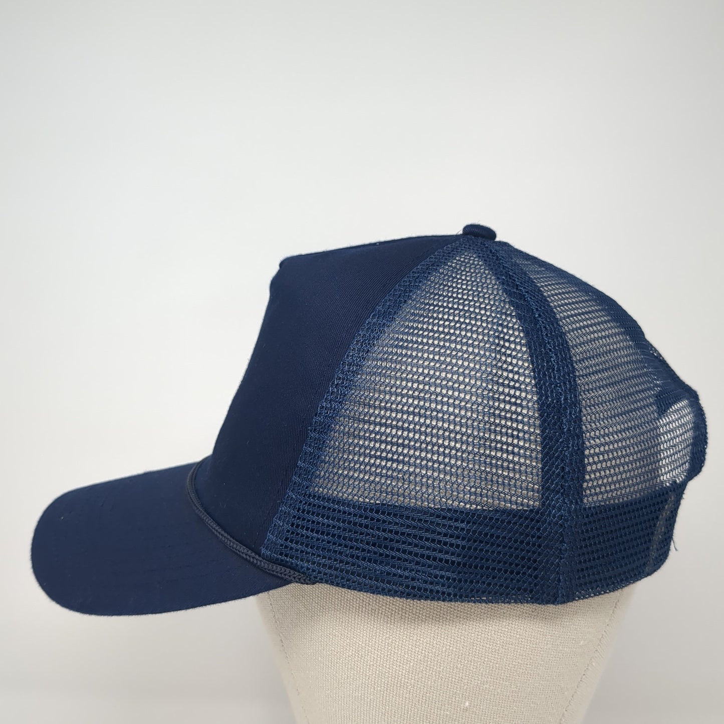 Great Circle Snapback Rope Trucker Hat Blue One Size Mesh Back Outdoor