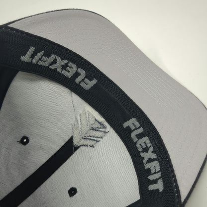 Port Authority Baseball Cap Black M Interfor Embroidered Logo Flexfit Fitted Hat