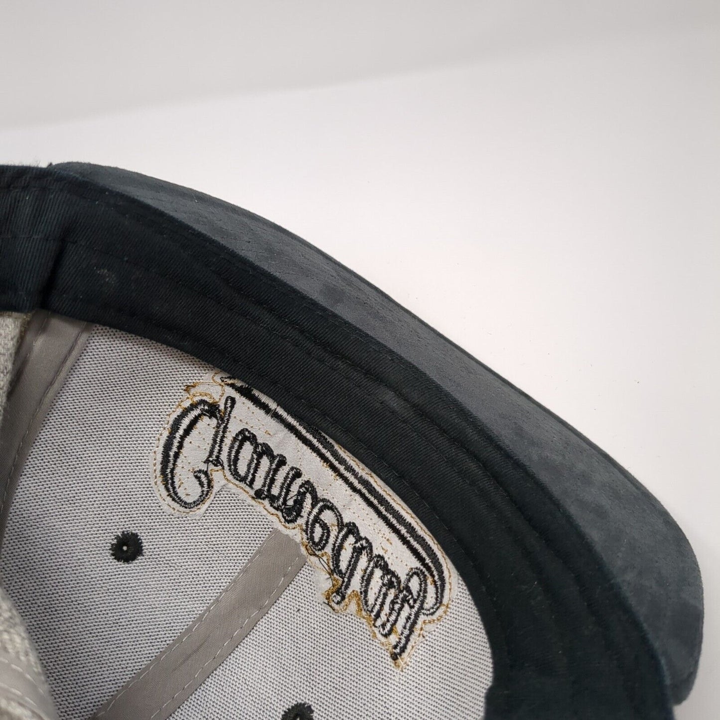 Gameday Patch Snapback Hat Gray One Size Adjustable Herringbone Pukka