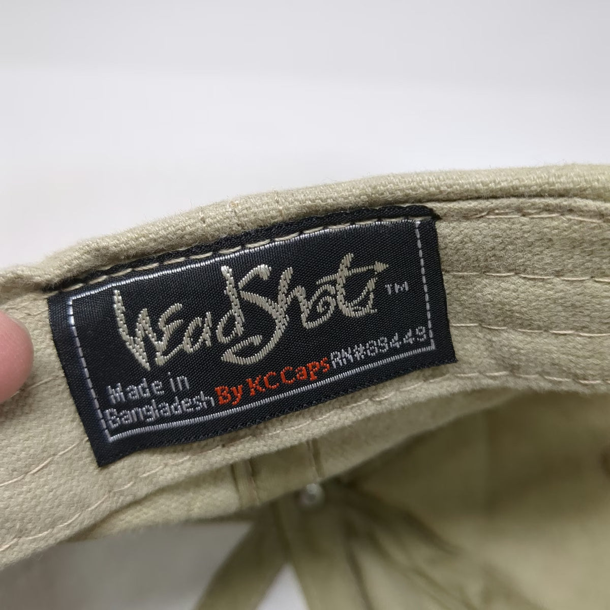 HeadShot Baseball Cap Beige Green One Size YMC Mechanical Contractor Hat