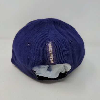 Colosseum Baby Stretchy Hat Purple Embroidered Logo Washington Huskies