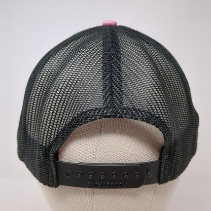 Coastline Equipment Snapback Trucker Hat Pink OS Adjustable Mesh Back Richardson
