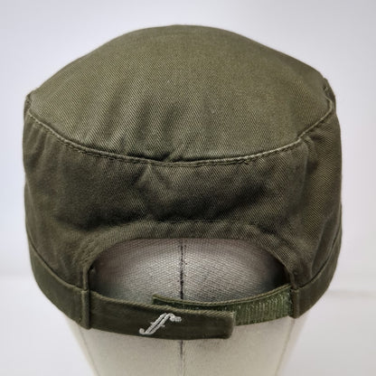 First Act Army Cap Green One Size VU Meter Graphic Music Cotton Strapback Hat