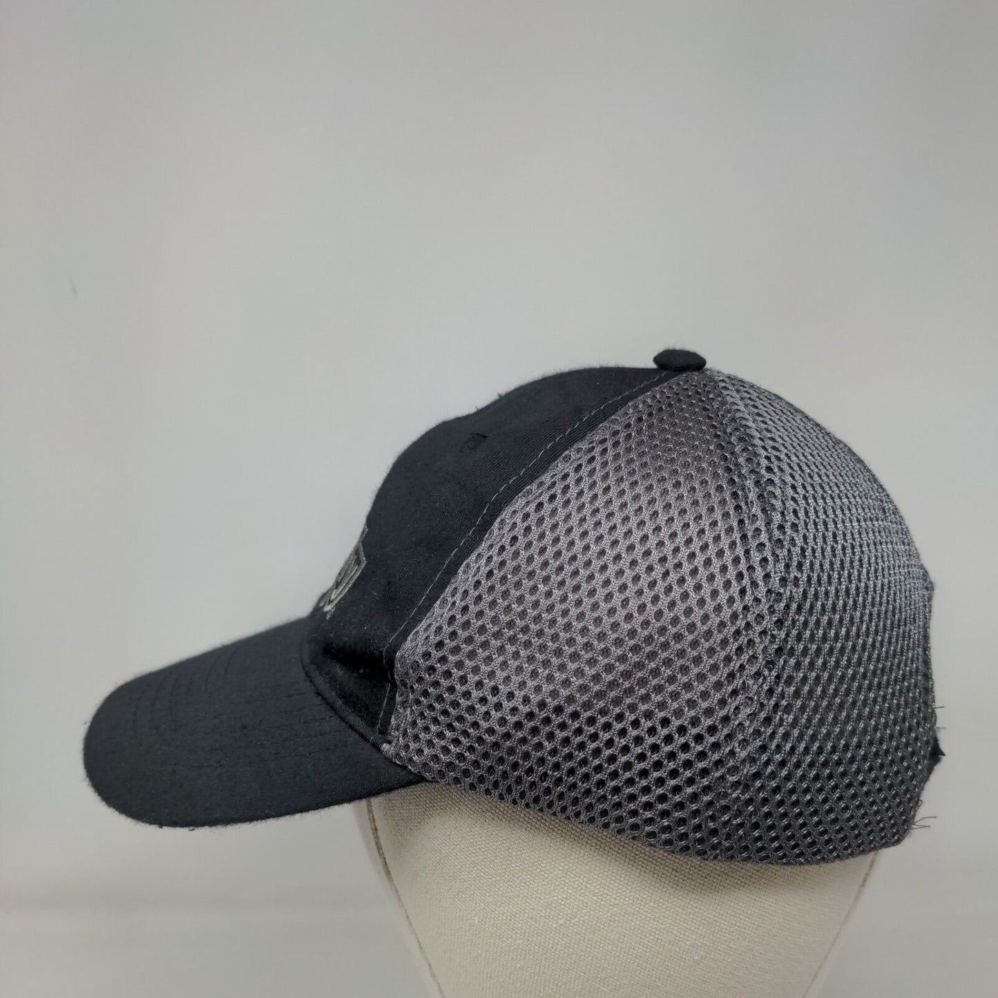 O'Reilly Auto Parts Strapback Mesh Back Hat Black One Size Embroidered