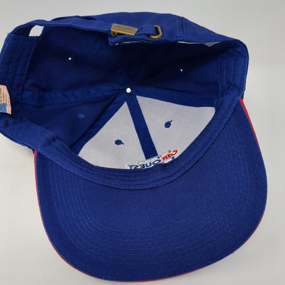 Carquest Slideback Hat Blue One Size Adjustable Embroidered Vented Holes 6 Panel