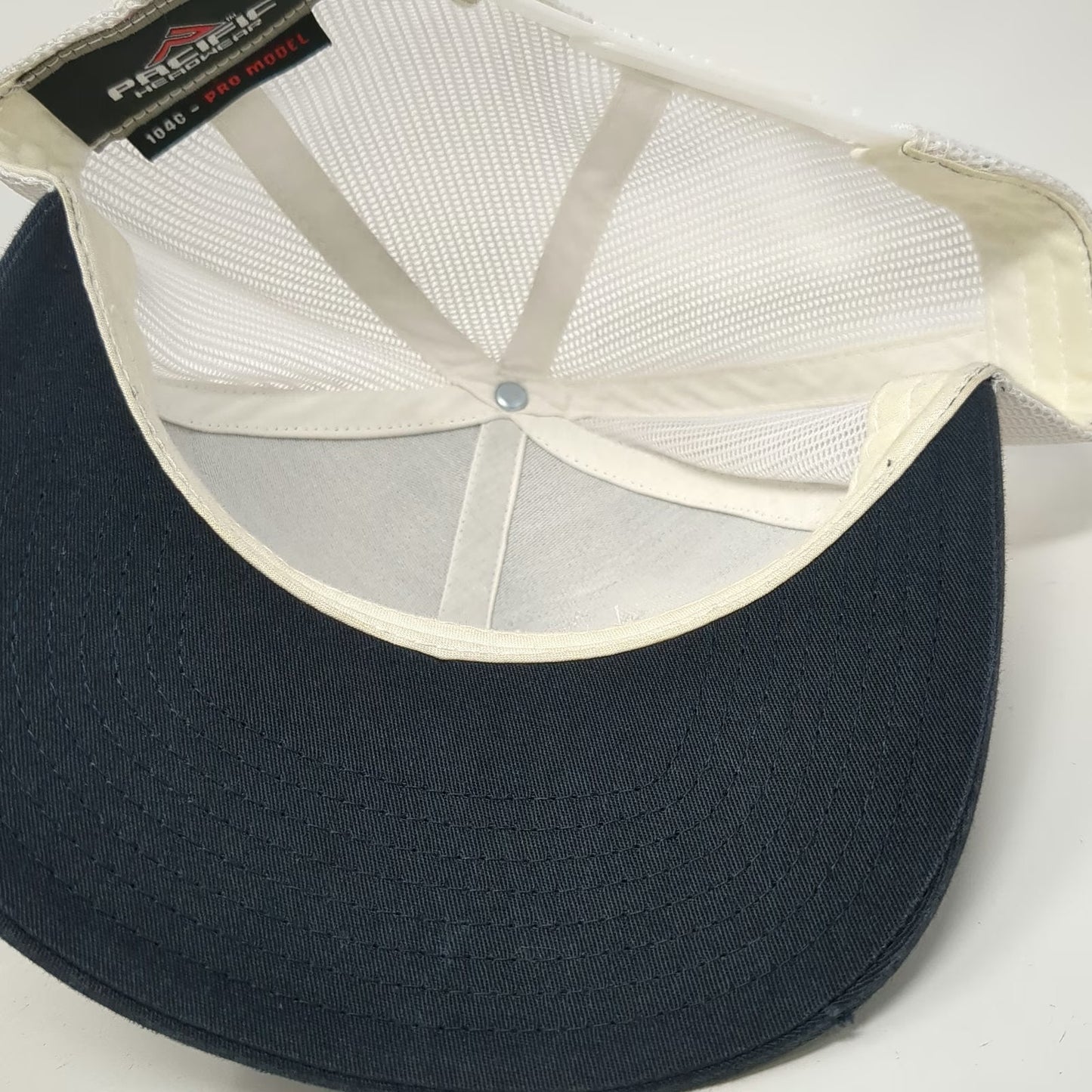 Pacific Headwear Trucker Hat Blue One Size Snapback Irving Oil Mesh Logo Gas