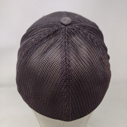 Idaho Gun Fitted Mesh Back Trucker Hat Black OSFA Flexfit Embroidered