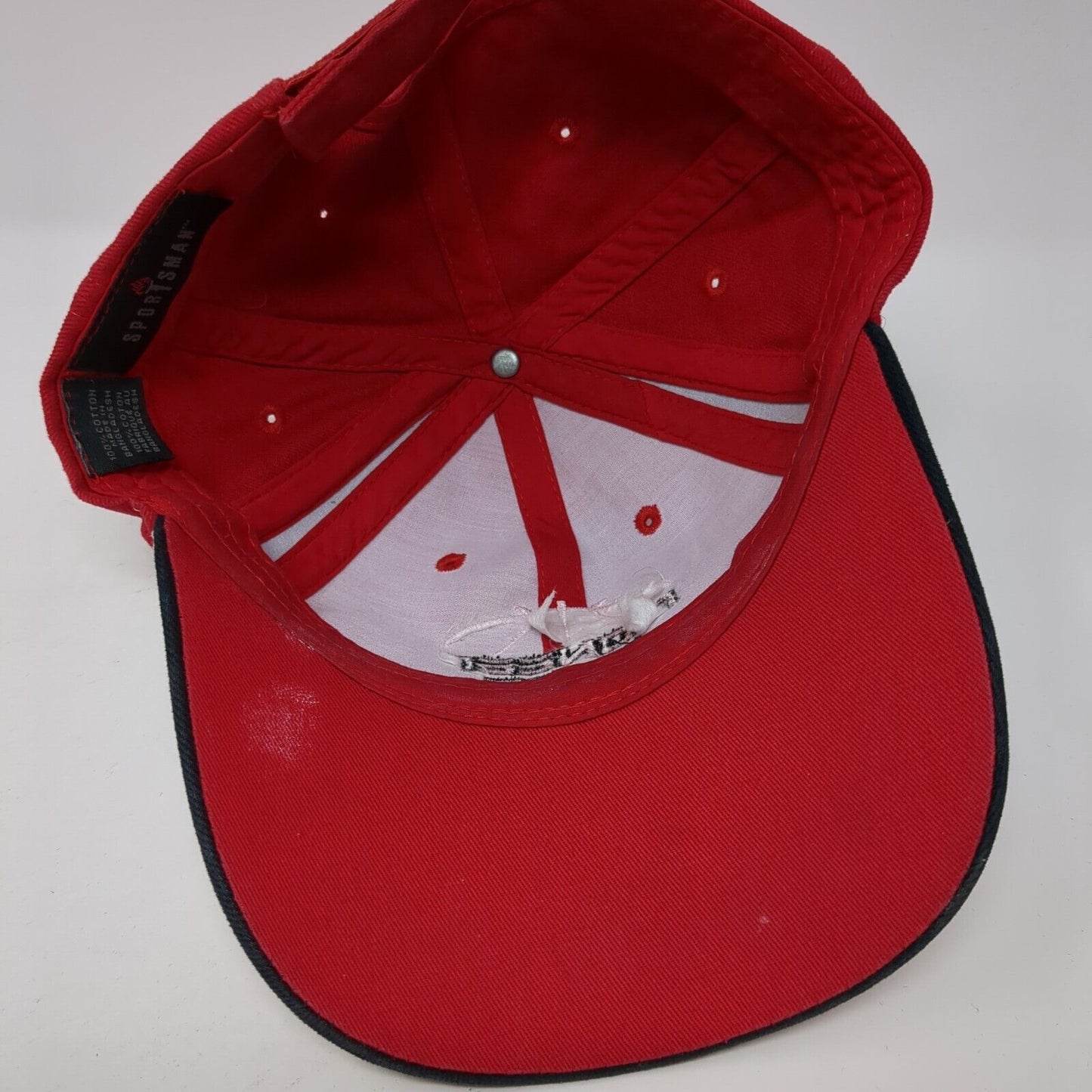 Pioneer Elite Strapback Hat Red One Size Adjustable Embroidered Sportsman