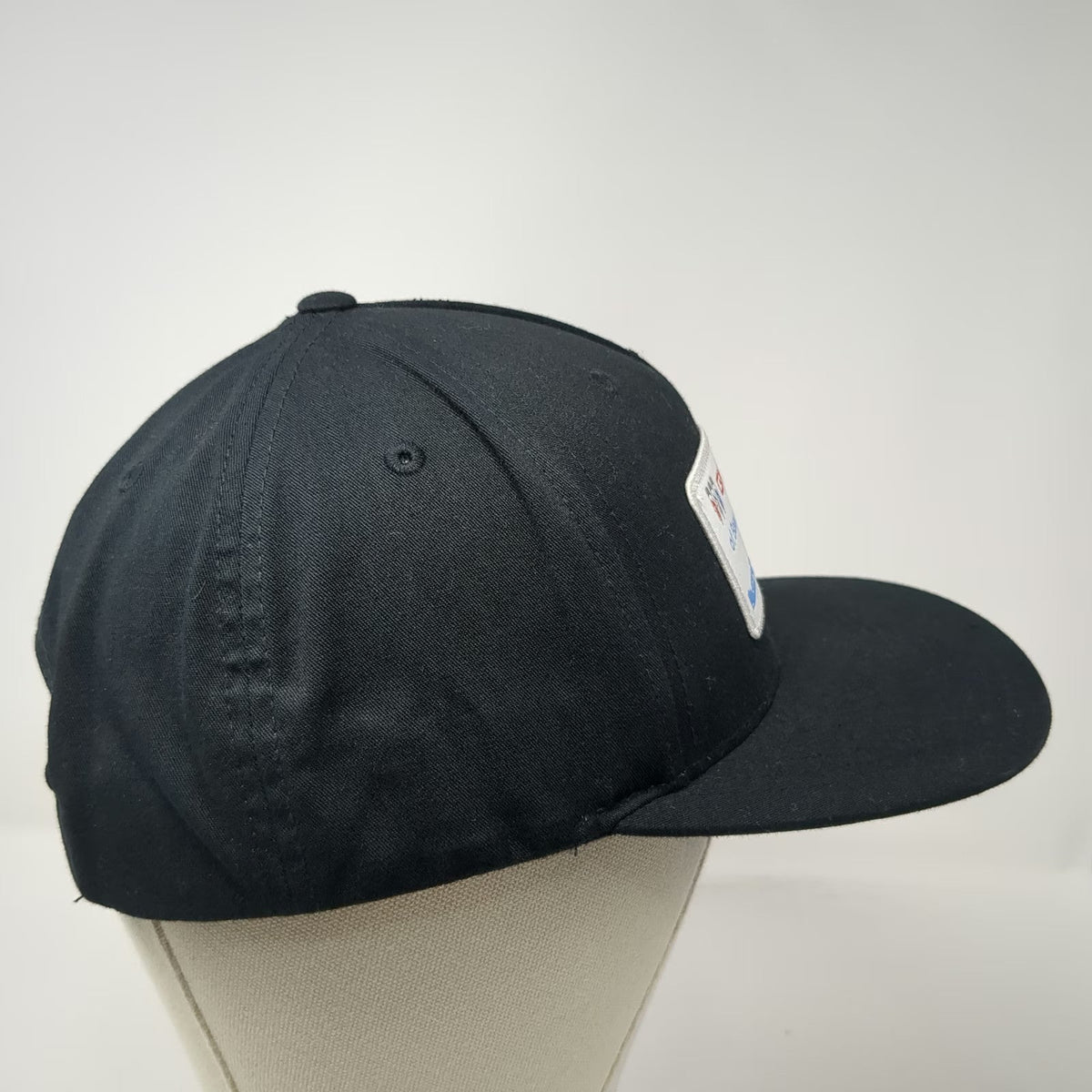Richardson 5 Panel Black Hat One Size GMC of Beaverton Patch Blue Red Snapback