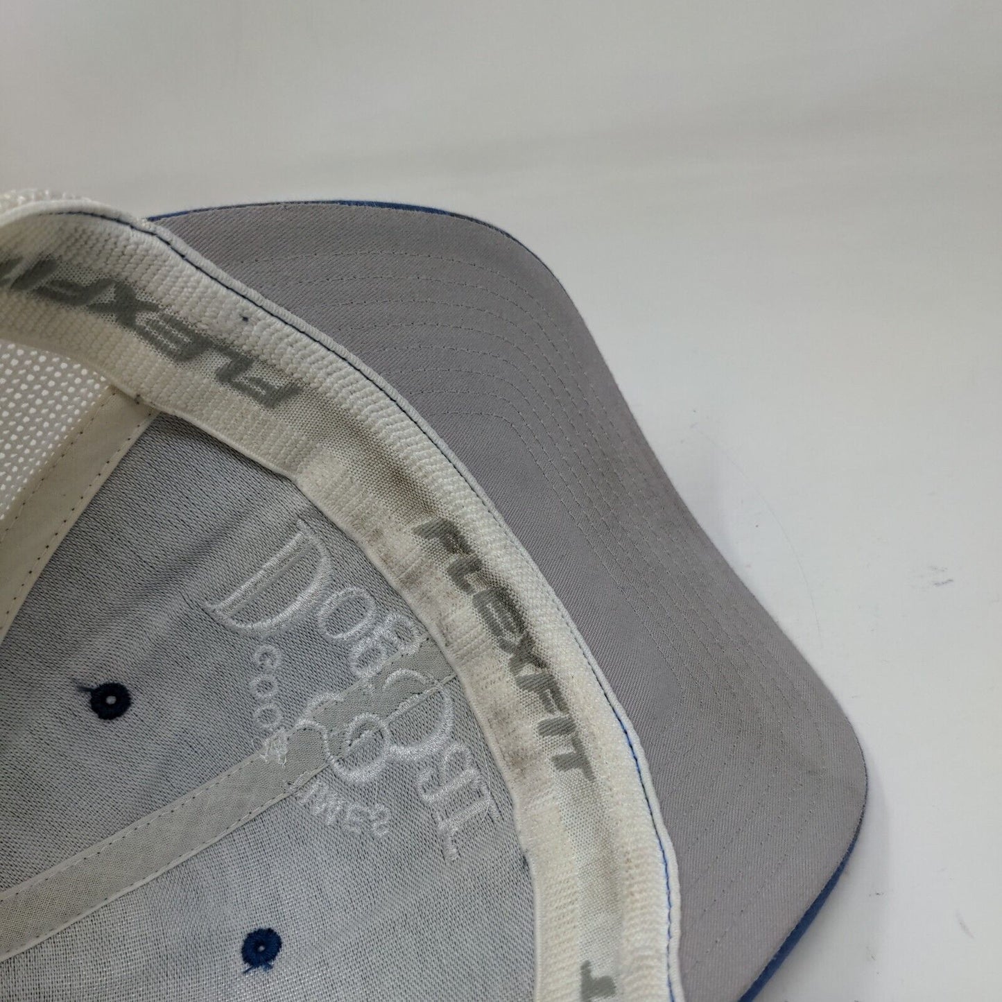 Good Times Dog Bar Fitted Mesh Back Trucker Hat Blue L/XL Colorblock