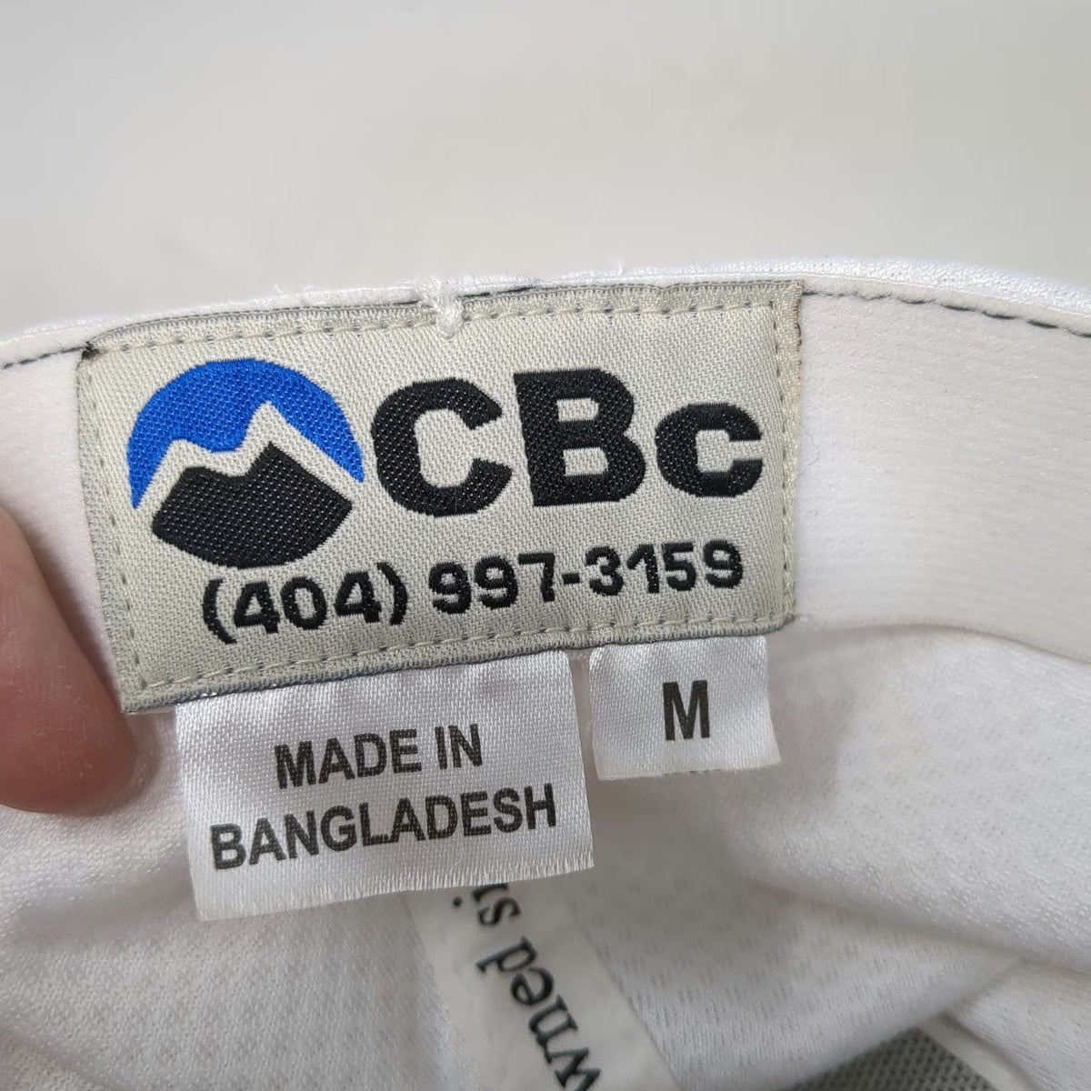 CBC Baseball Cap Gray M American Owned PRM Logo Honeycomb Mesh Stretch Fit Hat
