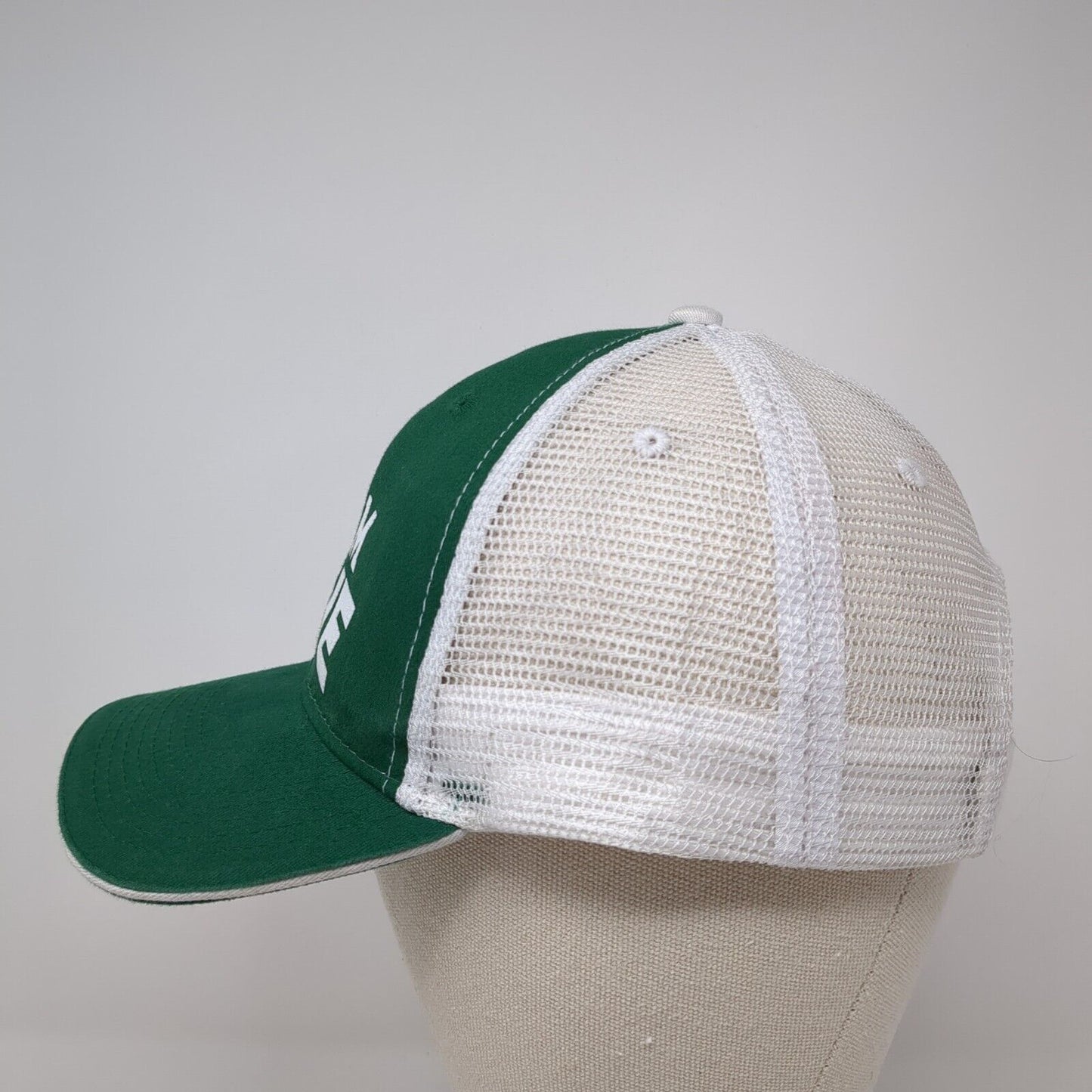 Team Dave Strapback Trucker Hat Green One Size Mesh Back Colorblock