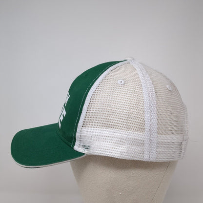 Team Dave Strapback Trucker Hat Green One Size Mesh Back Colorblock