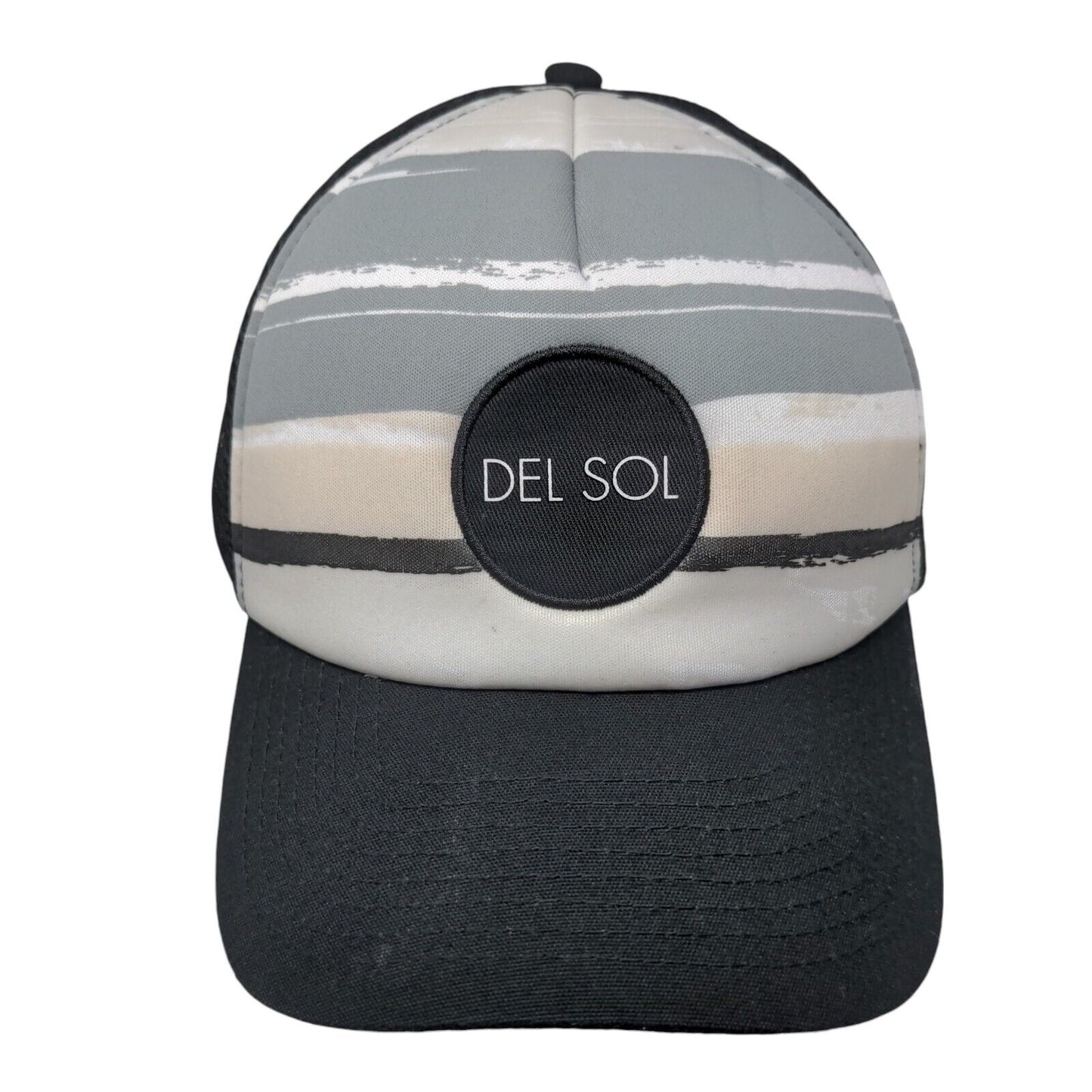 Del Sol Snapback Trucker Hat Multicolor OSFM Adjustable Mesh Back Polyester