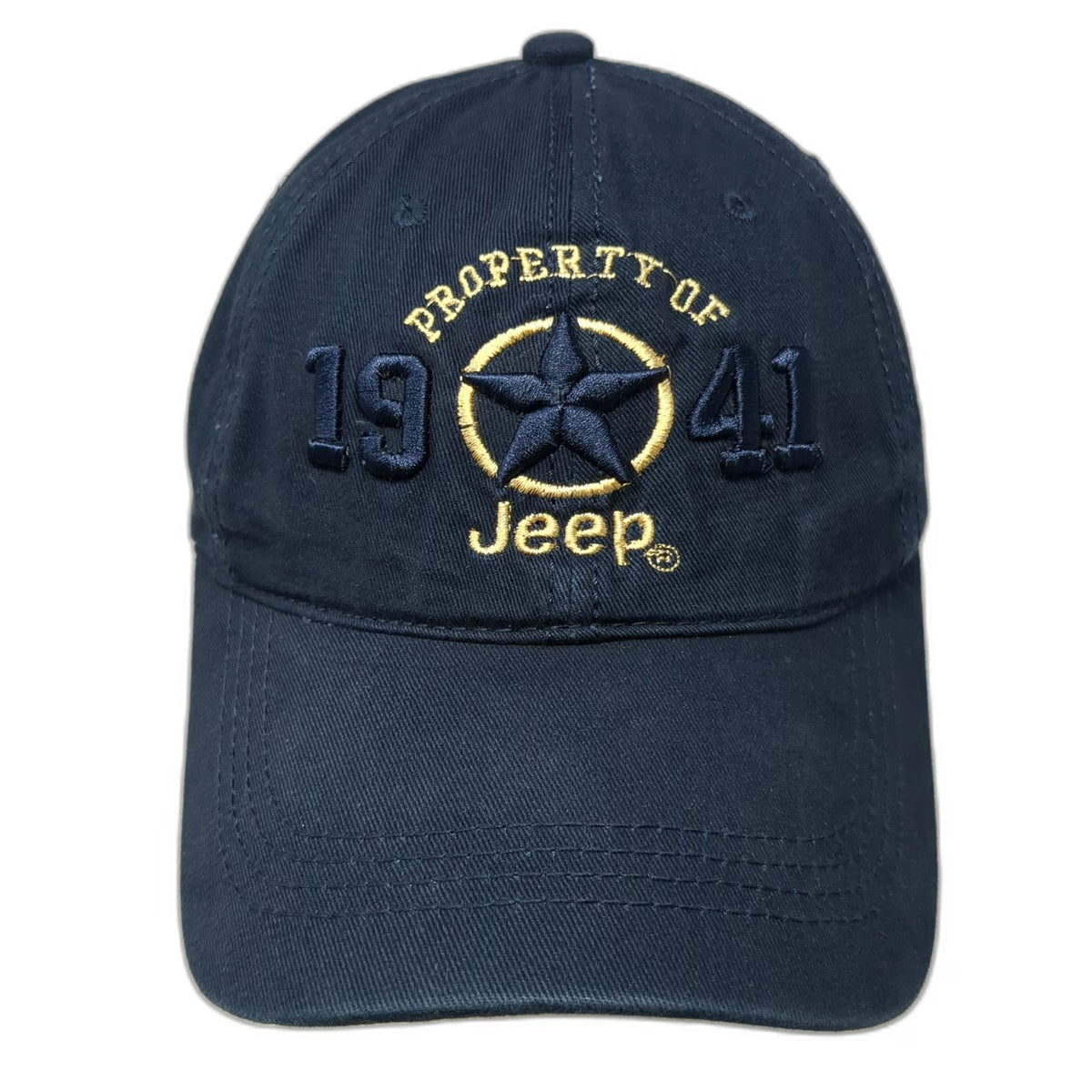 Jeep Baseball Cap Blue One Size Slideback Embroidered Property Of 1941 Hat