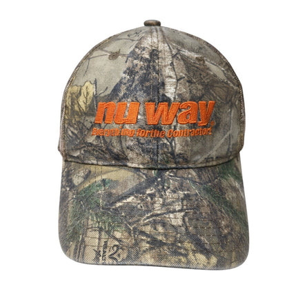 Nu Way Everything For The Contractor Strapback Trucker Hat Camo OS Mesh Back OC
