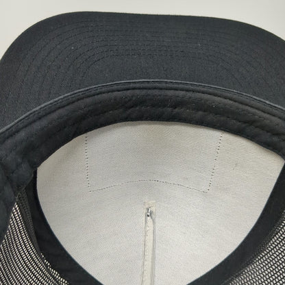 Yupoong Trucker Hat Black One Size Salty Rodeo Snapback Matt 5 13 Mesh Western