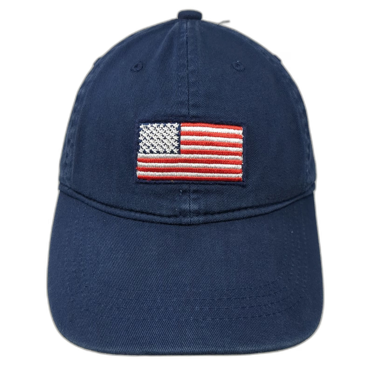 Old Navy Baseball Cap Blue One Size American Flag USA Cotton Slideback Hat