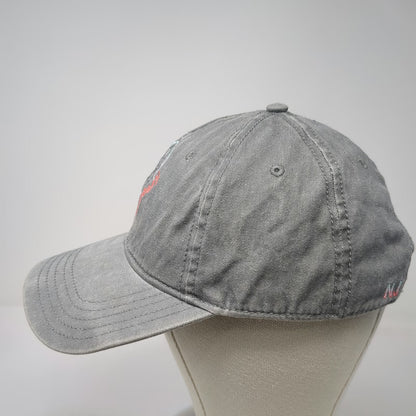 Home Free New Jersey State Outline Gray Baseball Cap Hat One Size Slideback