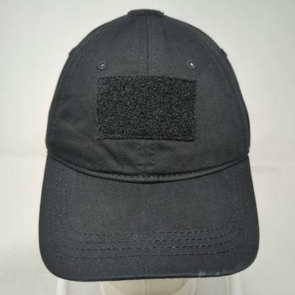 Ranger Joe's Black One Size Baseball Cap Tactical Patch Slideback Hat Cotton