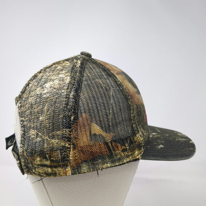 Port Authority Baseball Cap Green Brown Camo OSFM Sika Repair Mortars Mesh Hat