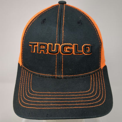 TRUGLO Baseball Cap Black Orange One Size Mesh Back Contrast Stitching Hat