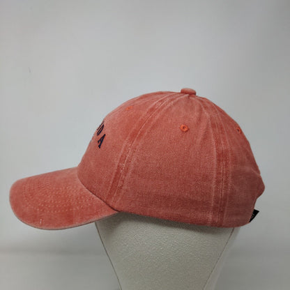 Florida Palm Tree Slideback Hat Orange One Size Embroidered Sunkiss Kap