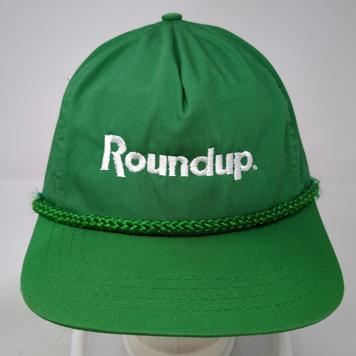K-Products 5 Panel Green One Size Roundup Herbicide Logo Rope Adjustable Hat