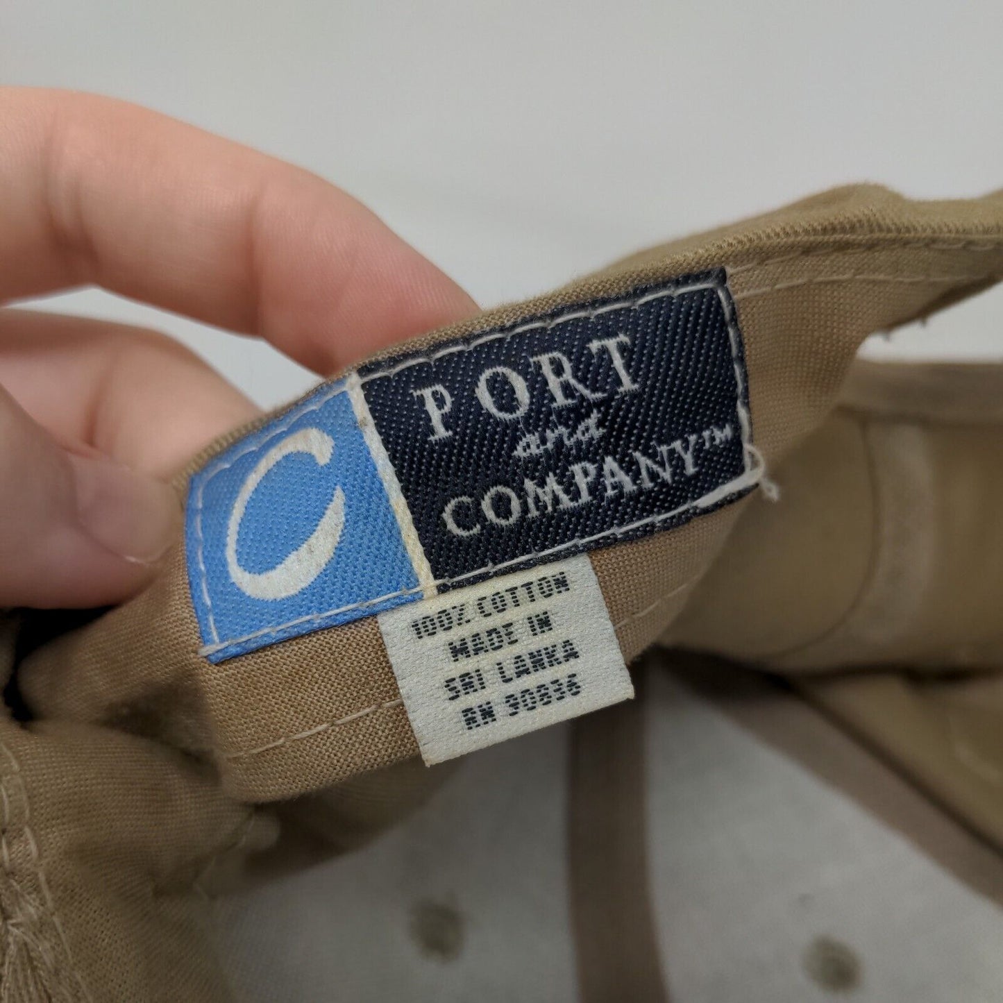 Safety Service Systems Strapback Hat Tan Adjustable Embroidered Logo 100% Cotton