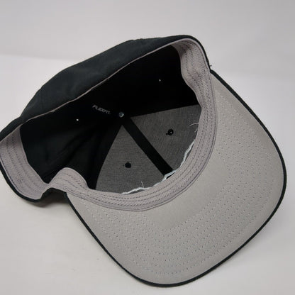 Mountain Fitted Hat Black L/XL Flexfit Embroidered PRO 585 Richardson