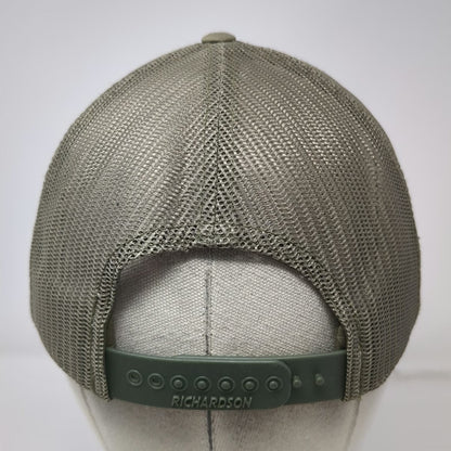 Richardson Trucker Hat Green One Size Silverbow Spokane Washington Mesh Snapback