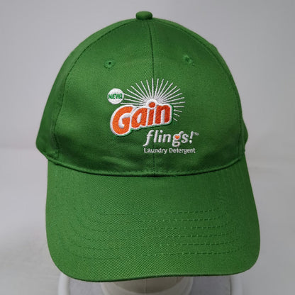 Gain Flings Laundry Detergent Hat Baseball Cap Green One Size P&G Promo Logo