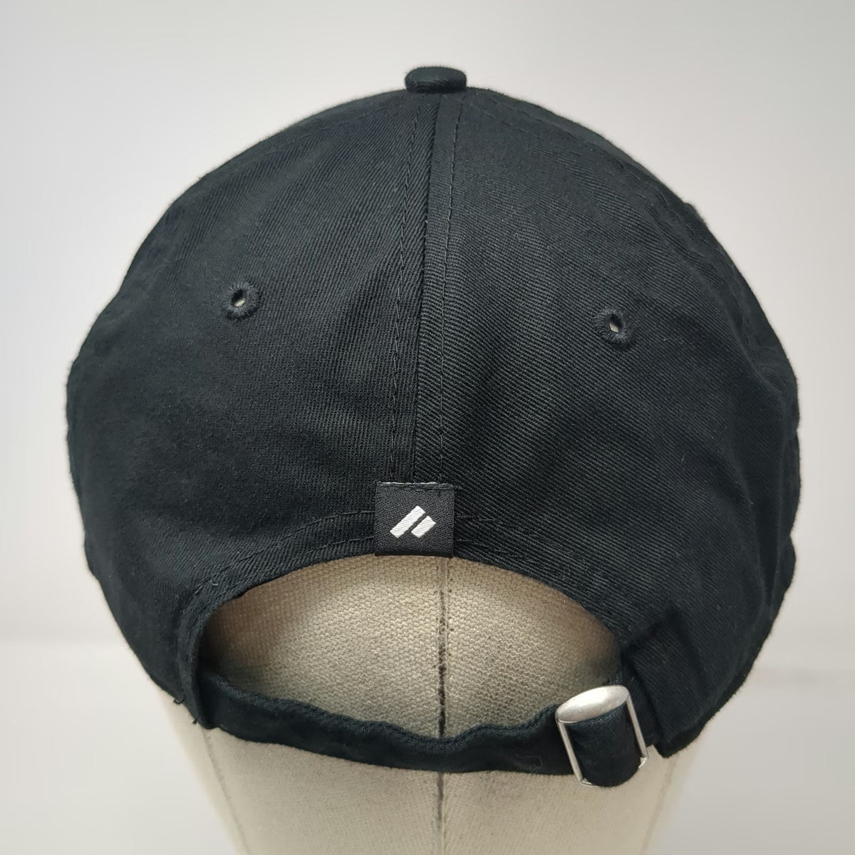 New Era Baseball Cap Black OSFM Worldwide Pattern Patch Slideback Adjustable hat