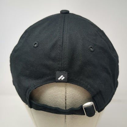 New Era Baseball Cap Black OSFM Worldwide Pattern Patch Slideback Adjustable hat