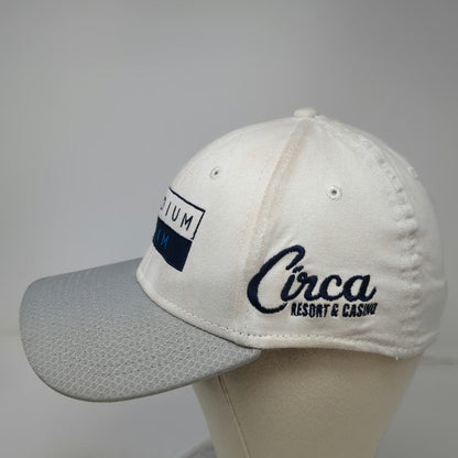 New Era Baseball Cap White XL 39THIRTY Stadium Swim Circa Resort Casino Hat