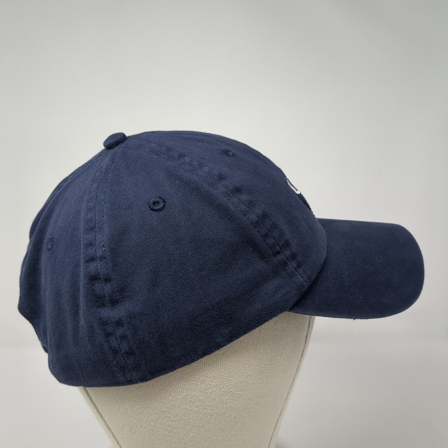 USA Flag Slideback Hat Blue One Size Adjustable Embroidered Patriotic L.A Hearts