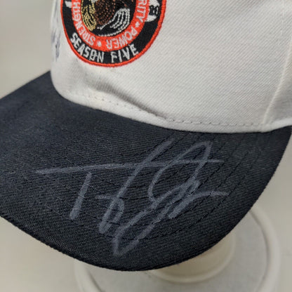 New Era Earth Clothing Season Five Snapback Hat White Autographed Signed OSFM