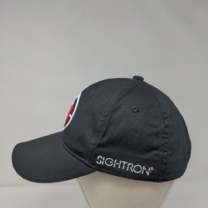 S1 Sightron Strapback Hat Black OSFM Embroidered 6 Panel Outdoor Cap