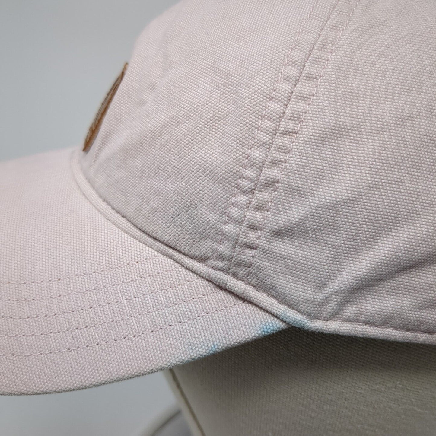 Carhartt Odessa Strapback Hat Pink One Size Adjustable Leather Patch