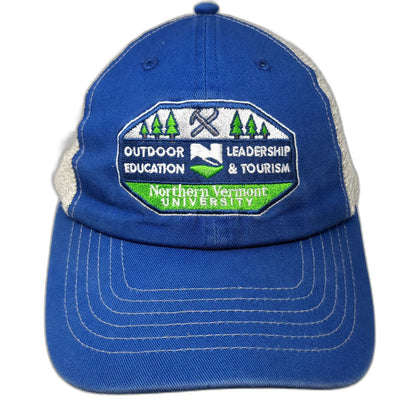 Sportsman Baseball Cap Blue One Size Northern Vermont University Mesh Back Hat