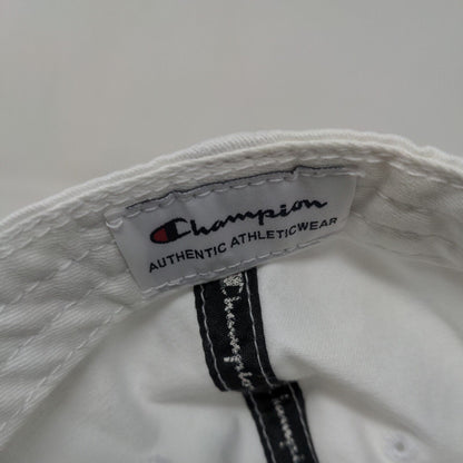 Champion Women's Slideback Hat White Size OSFM Embroidered Logo Cotton