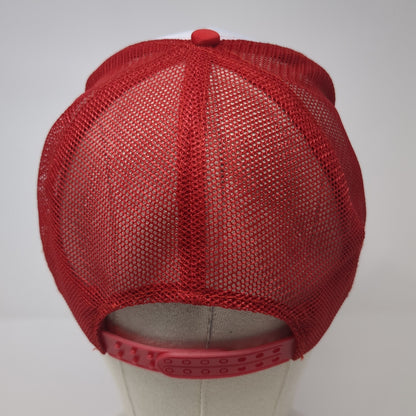 Fun Times In The Sun Florida Snapback Trucker Hat Red One Size Mesh Back