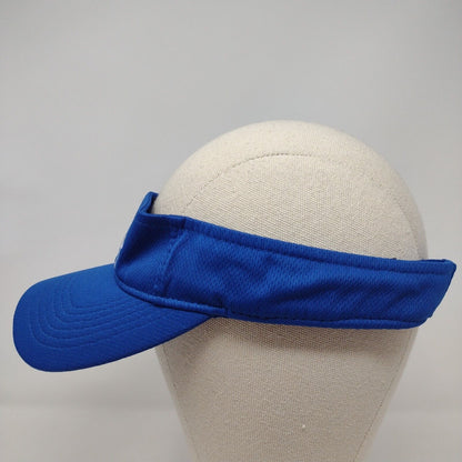 Big Al's Strapback Sun Visor Hat Blue OSFA Adjustable Sport-Tek Polyester