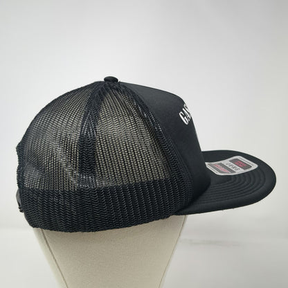 Otto Trucker Hat Black One Size Gas & Sin Skull Helmet Scum Underbrim Snapback